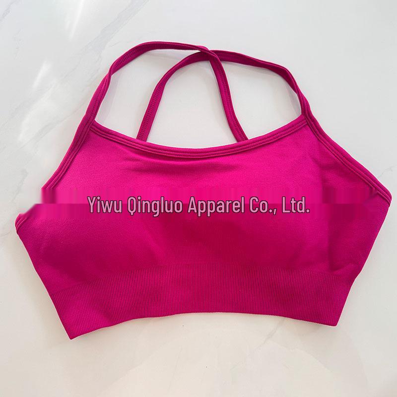 DFYNE Nahtloser Sport-BH mit Kreuzrücken aus Nylon-Spandex für Damen