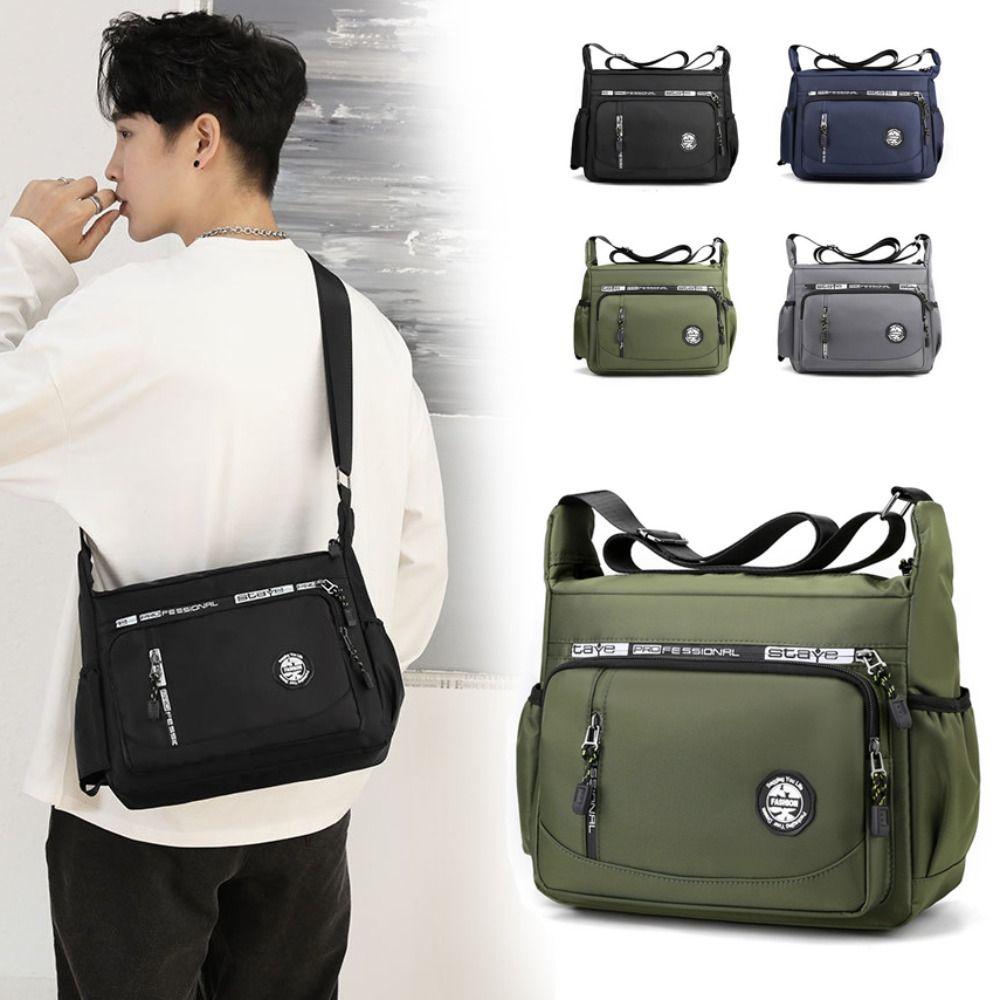 

Сумка через плечо с несколькими карманами, повседневная сумка, модная сумка-мессенджер для мужчин