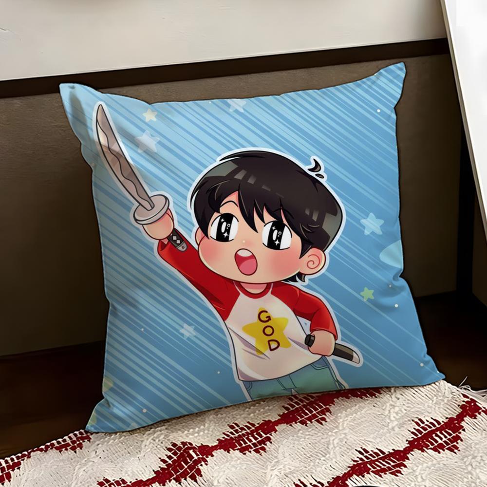 KKotaro Lives Alone Cushion Cover Reversible Soft Durable Pillow Cover Home Car MultiScene Use for Daily Comfort