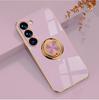 For Samsung Galaxy S23+ Case Precise Cutouts 6D Electroplating TPU Phone Cover with Ring Holder