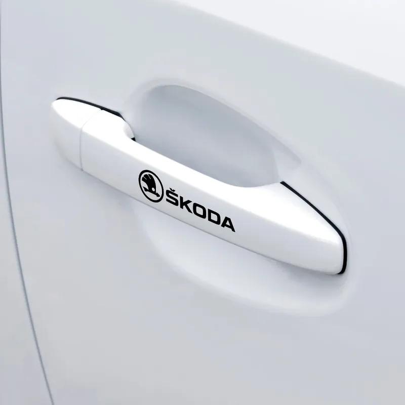 Akcesoria samochodowe Emblemat PVC Naklejki na bok karoserii felgi kół do Skoda Yeti Fabia Octavia 3 2 a5 a7 Kodiaq Karoq Kami Rapid