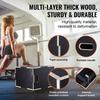 VEVOR 3 In 1 Plyometric Jump Box, 24/20/16 Inch Wooden Plyo Box, Platform & Jumping Agility Box