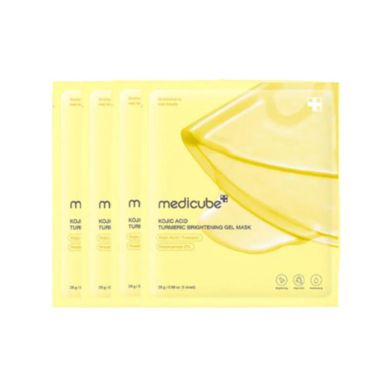 

MEDICUBE Kojic Acid Turmeric Brightening Gel Mask Pack (4Sheets)