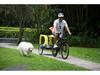 Pet Bicycle Trailer Stroller: Rear-Mounted, Folding, Breathable Carrier for Dogs and Cats - Ideal for Outdoor Cycling and Walking.