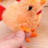 Wind Up Clockwork Plush Toy Interesting Realistic Movement Plastic Chick Stuffed Toy Doll for Children