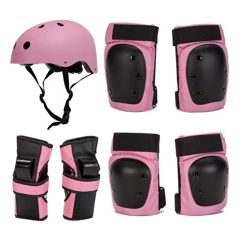 Children's Helmet Protective Gear Set Balance Car Adult Skateboard Protective Gear Roller Skating Protective Gear 7-piece Set