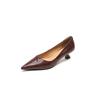 Mode Neue Frühling Echtes Leder Damen Schuhe Spitze Zehen Damen Pumps Schuhe für Damen Dünne Absätze Slipper Mode Prägnant Damen Schuhe