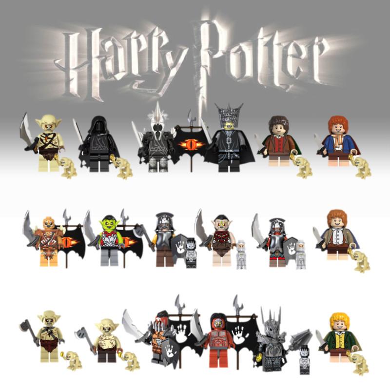 Premium 18pcs Lord Of The Rings Orcs Goblins Sauron Minifigures Building Blocks For Kids And Adults