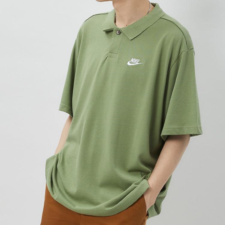 Nike Sportswear Club Matchup Polo Oil Green Men Tops DX0618-386