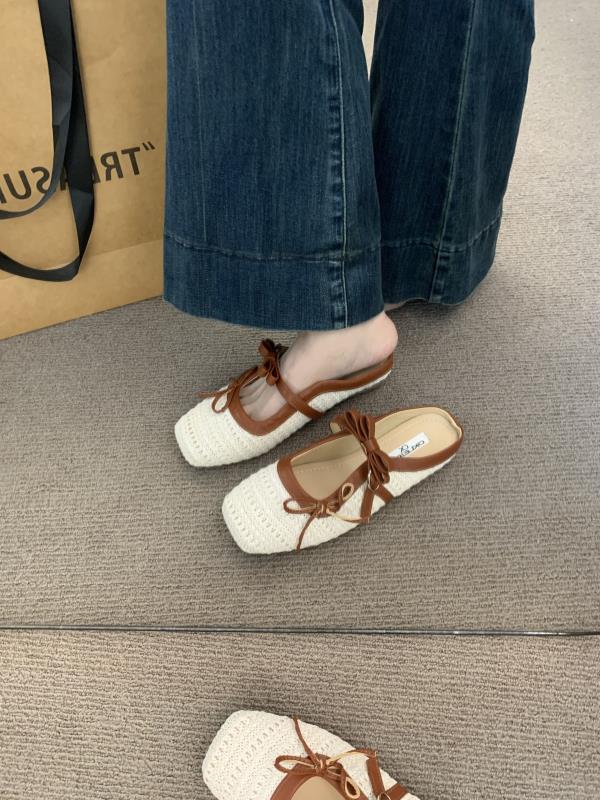 Fashion Shoes Ladies' Slippers Cover Toe Luxury Slides Butterfly-Knot Designer Butterfly-knot Slippers Casual Cover Toe Shoes Woman 2025