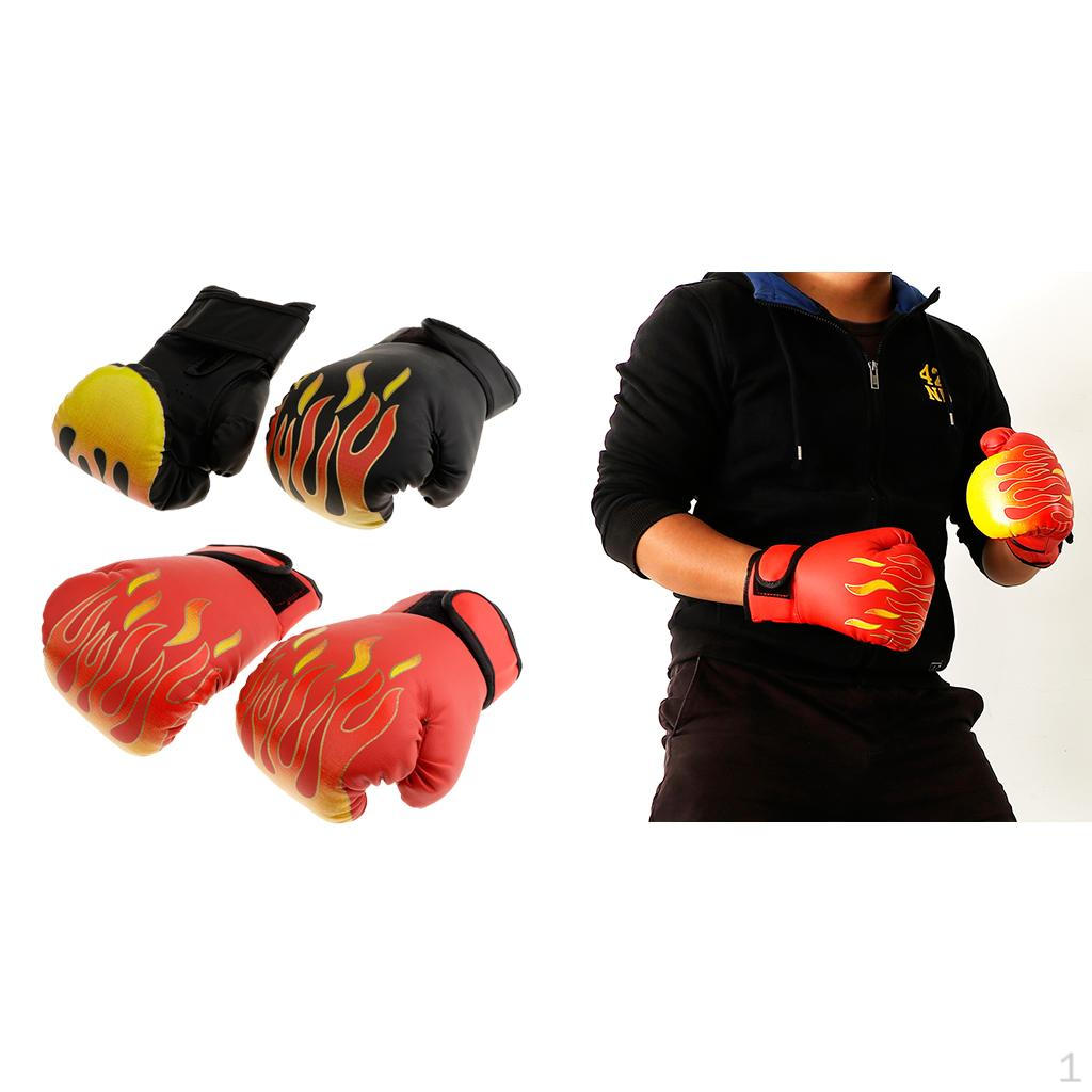 

2 пары детских боксерских перчаток, мешок для пробивания для молодежи, для мальчиков и девочек, ММА, кикбоксинг