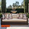 2D Cute Bunny-Patterned Decorative Pillow Covers Pattern Cushion Cover Suitable For Sofa Bedroom Car Pillow Cover