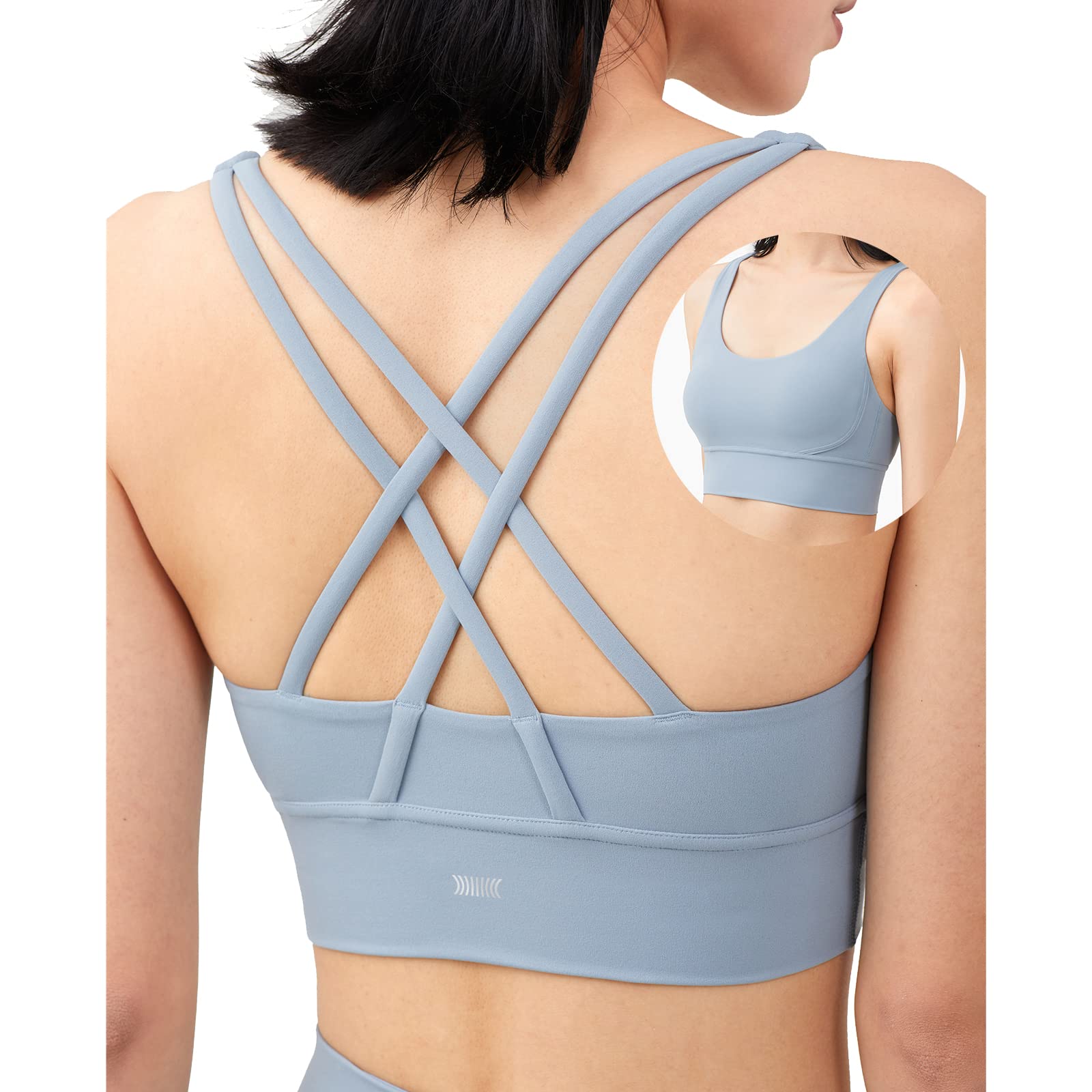 

Icof Sports No Sports Yoga Front High Sweat Quick Cup Included [IRCOLVE] Bra, Shaking, Bra, Wear, Tops, Women s, Opening, Breathable, Stretchy,
