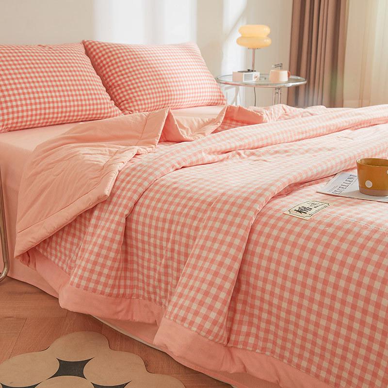 Class A Xinjiang Cotton Summer Quilt - Pure Cotton Filling, Washable, Ideal for Dorms & Single Beds