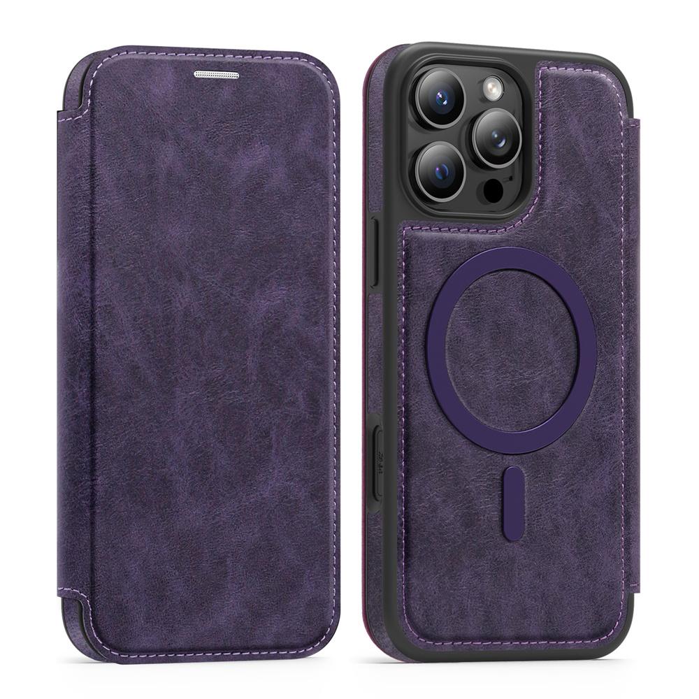 Magnetic Flip Leather Phone Case For iPhone Air 17 16E 15 16 Pro Max 14 13 12 11 Slot Card Wallet Magnet Bag Holder Back Cover