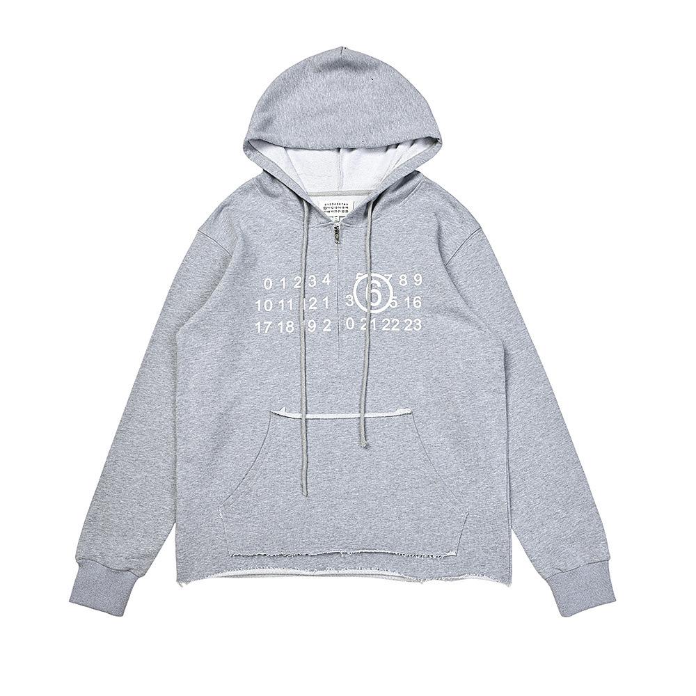 Maison Margiela MM6 Unisex Terry Zip-Up Hoodie Cardigan