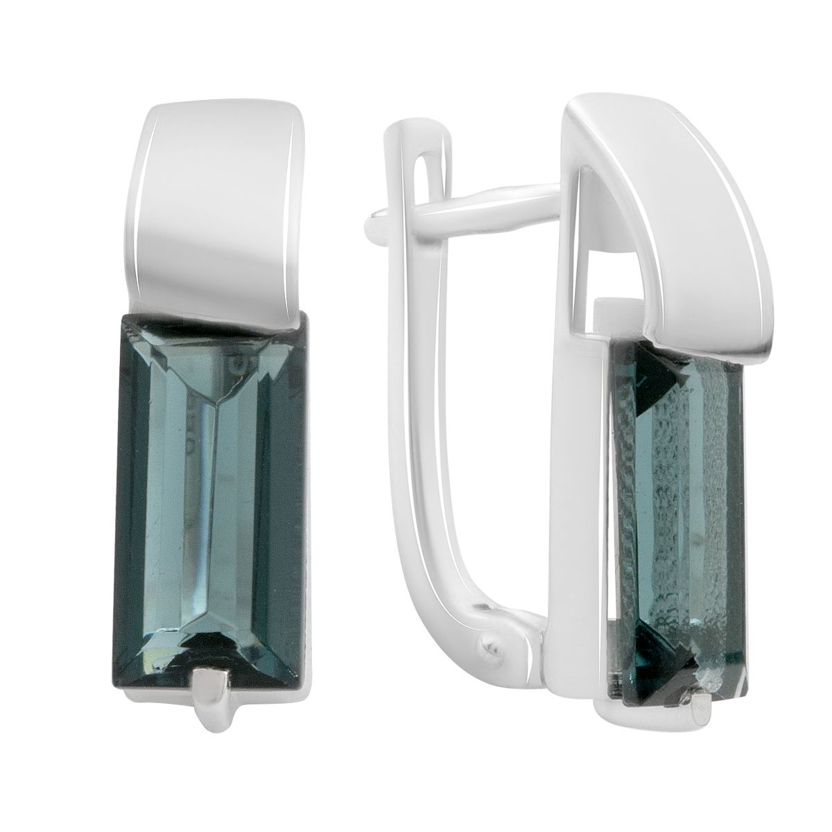 

Серебряные серьги с топазом Лондон Блю 4.392ct (2188667)