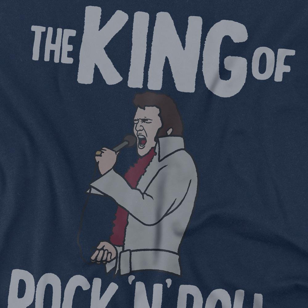 Elvis Presley Unisex Adult The King Of Rock N Roll T-Shirt