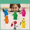 Roblox Rainbow Friends Bloco de Construção Brinquedo Figura de Ação Presente de Natal para Crianças Coleção