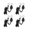 Ledgle 1/8" Rope Ratchet with Hooks for Packing Belts, 150 Lbs Capacity, Fully Locking, Set of 4