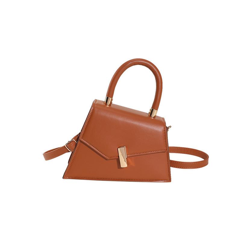 

Trendy Pu Leather Handbag For Women 2023 Fashionable Unique Shoulder Crossbody Bag коричневий