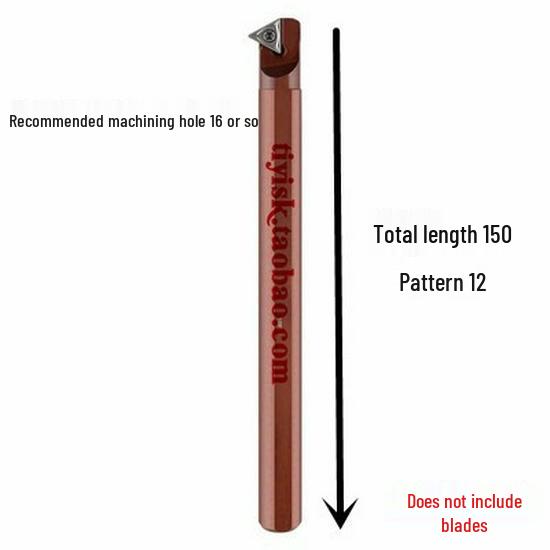 60° Triangular Boring Bar with Threaded Pick-Off for Internal Hole, Model STWBR06/STWCR11.