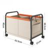 Toy Storage Basket with Four-wheels Sundries Storage Box Bedside Rack Large Capacity Trolley for Bedroom University Dormitory
