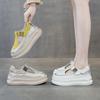 Platform sandals wear summer new leather muffin small casual bag head hole shoes