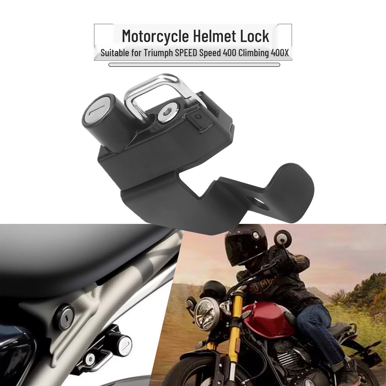 Triumph Scrambler 400X/Speed 400 Helmet Safety Lock чёрный