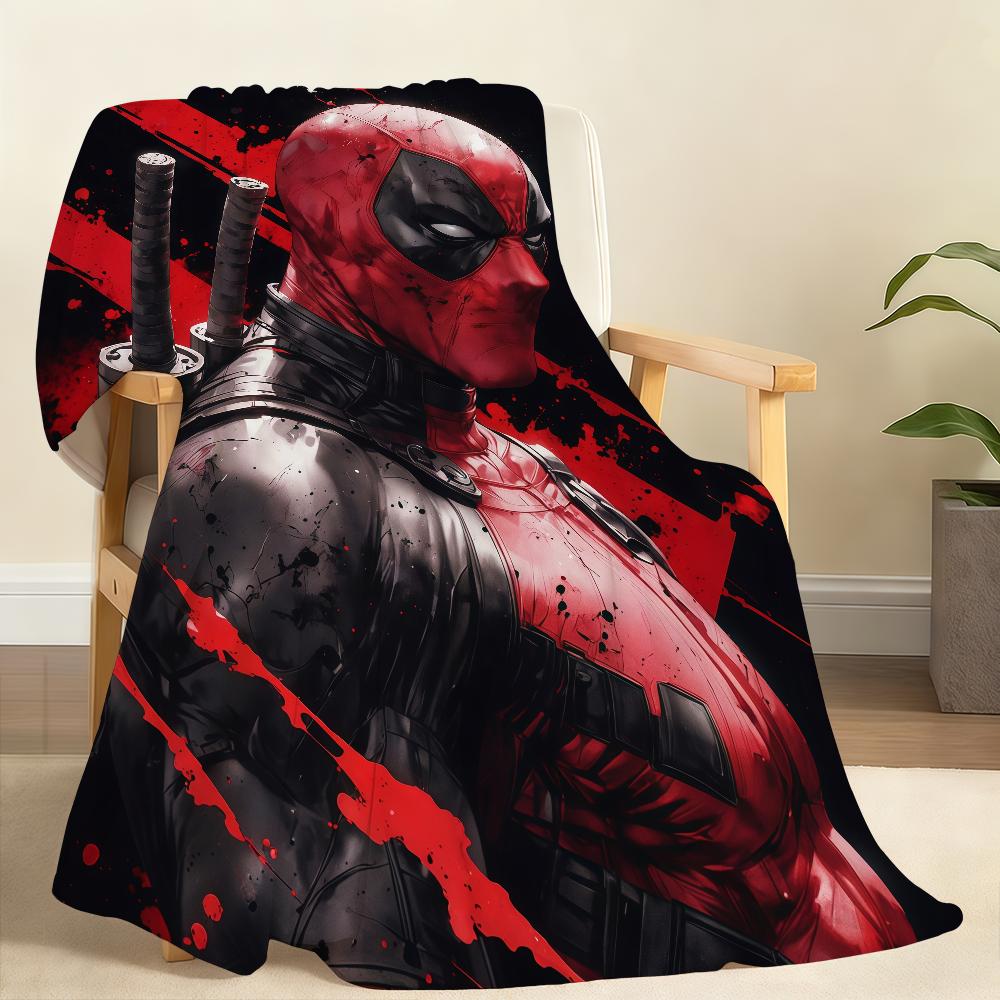 

Classic D-Deadpool Blanket Soft Throw Blanket for Home Bedroom Bed Sofa Picnic Travel Office Rest Cover Blanket Gift 100x150cm