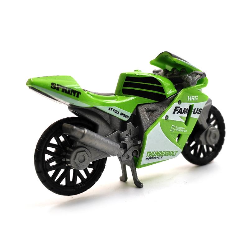 1PC simulación coche de carreras de moto aleación modelo de coche juguete para niños clip máquina de muñecas coche de juguete adorno llavero