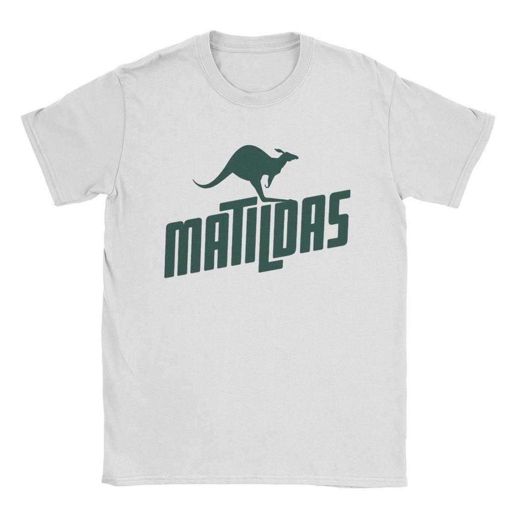 Matildas Kangaroo T-Shirts Men Australia Womens Soccer Unique Pure Cotton Tee Shirt Crewneck Short Sleeve T Shirt Summer Clothes
