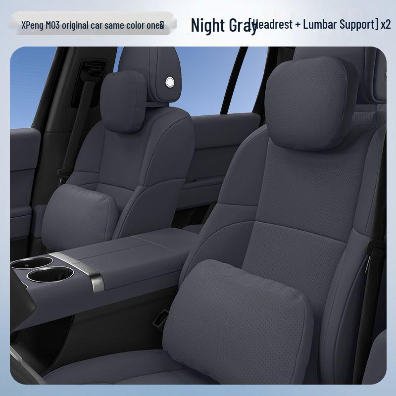 Xpeng M03 Car Headrest & Lumbar Support Pillow for Neck & Waist Protection