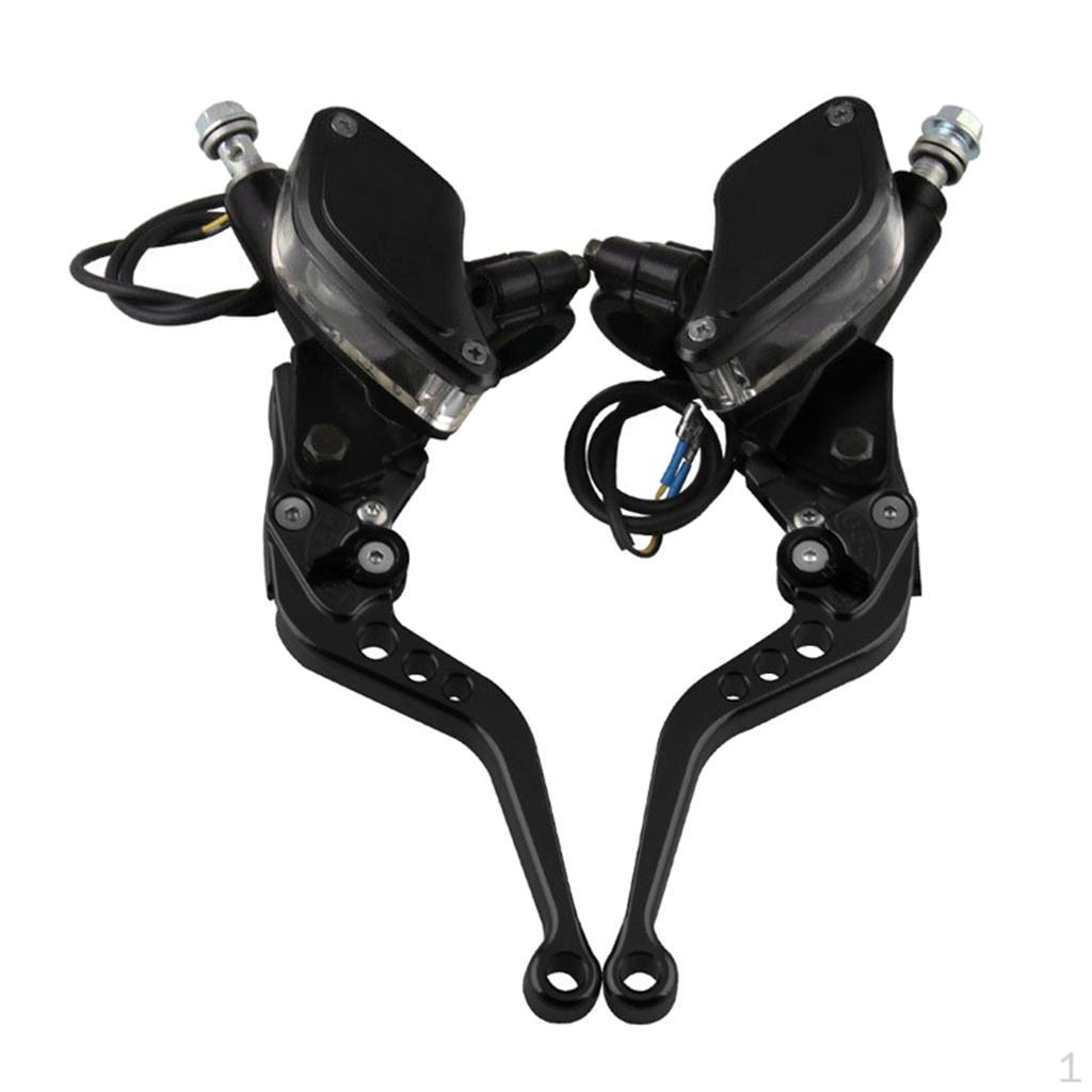 Motorcycle Handlebar Dual Hydraulic Brake Pump 22mm 7/8" 50cc-300cc