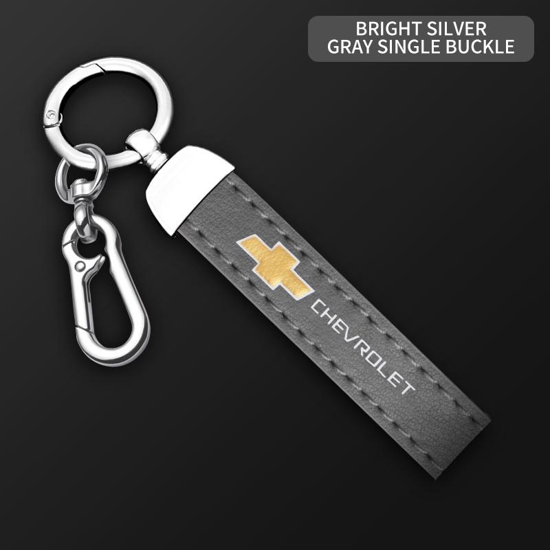 Multiple Colors Luxury Car KeyChain Genuine Leather Key Chain For Chevrolet Cruze Spark Captiva Suburban Camaro Malibu Silverado