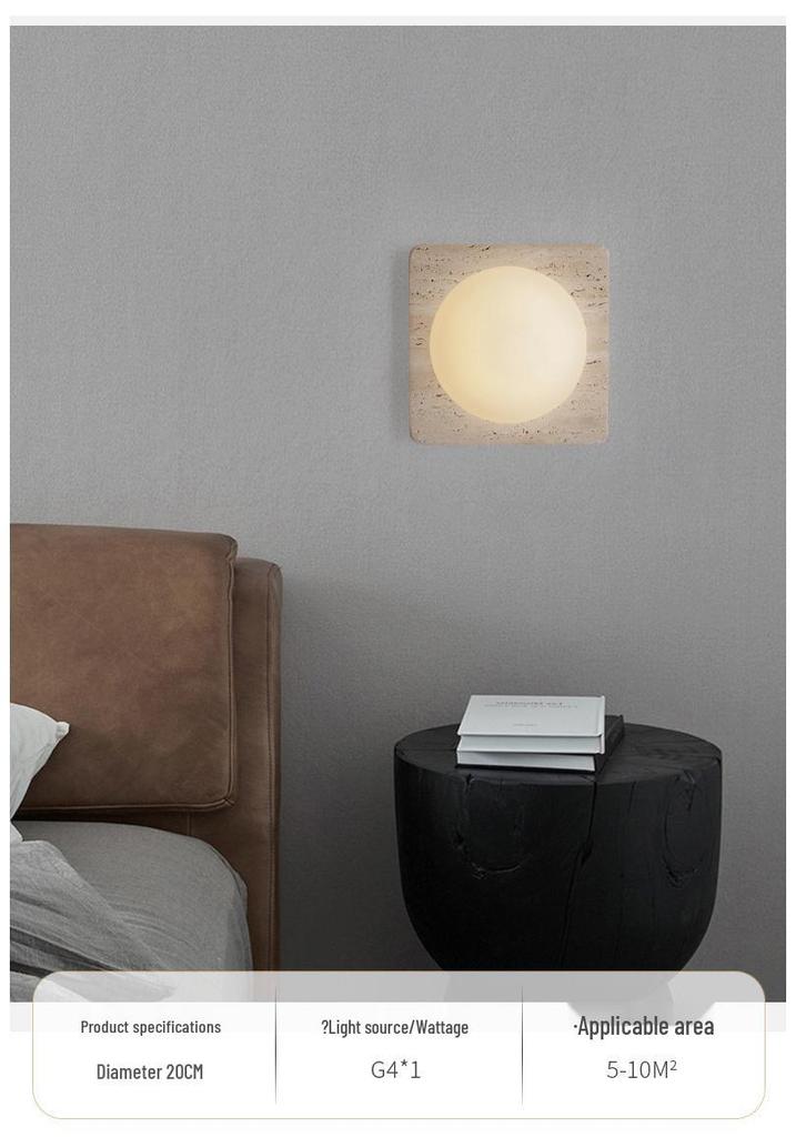 Wabi-Sabi Style Japanese Walnut Wall Lamp for Living Room, Bedroom, Hotel Entrance, or Corridor.