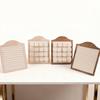 Walnut Wood Multiple Rings Display Stand Sturdy Structure Ideal For Jewelry Shops And Exhibitions
