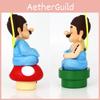 Adorable Pvc Super Mario Figure Collectible With Colorful Mushroom Mario Design
