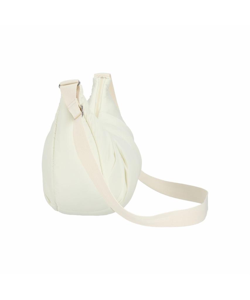 Lesportsac White Marshmallow Large Crescent Shoulder Bag [1822.Fa16]