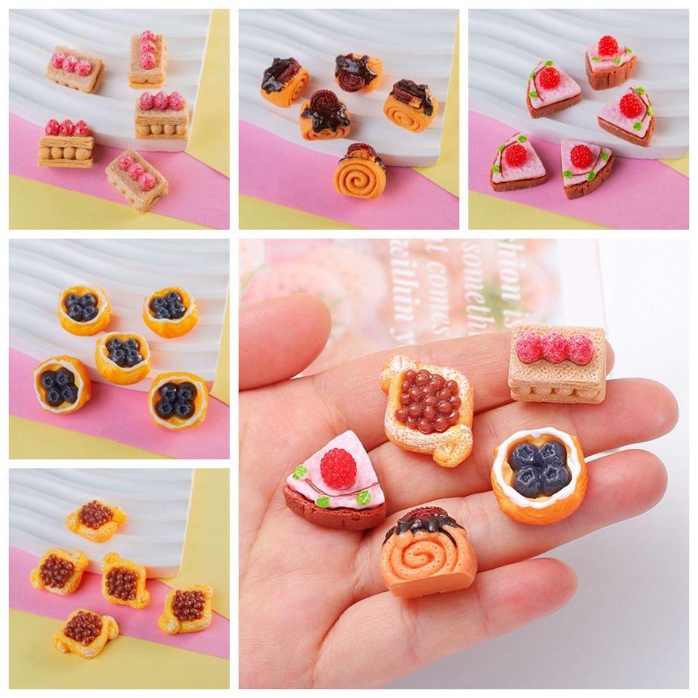 

10 шт. Хлеб 3D имитация формы для торта смоляной кремовый хлеб телефон патч изготовление DIY аксессуары Style F