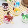 Miniature Cream Cake with Jam and Fruit Design Refrigerator Magnet