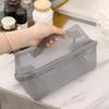 Transparente Kosmetiktasche aus Netzstoff, klein und groß, schwarz, Make-up-Tasche, tragbarer Reise-Kulturbeutel, Aufbewahrungstasche für Lippenstifte