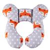 Cartoon Pattern U-Shaped Baby Travel Pillow for Head and Neck Support