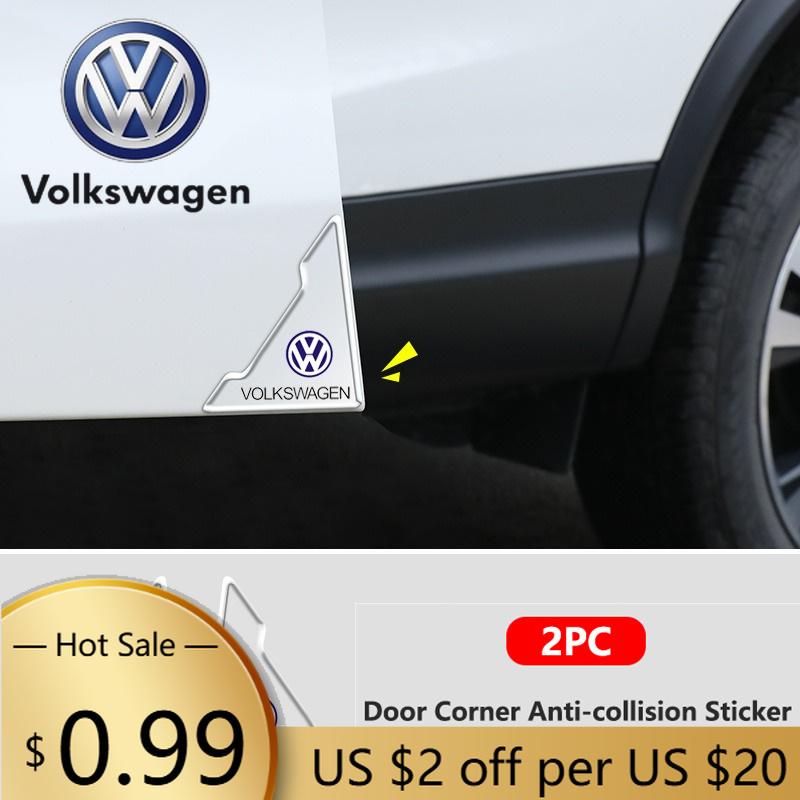 Voor VOLKSWAGEN VW Auto Transparante Deurhoek Beschermingsstickers Auto Styling Voor Volkswagen VW GTI Golf 4 5 6 Passat Jet