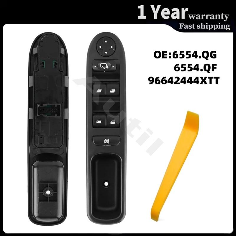Electric Driver Side Window Main Switch for Peugeot 207 2006–2014 Replacement Car Accessories 96642444XT 6554.QG 6554.QF