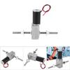 Worm Gear Motor M8 Dual Shaft Double Right Hand Thread Reduction Motor with Flange