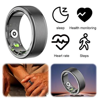 Smart Ring Health Tracker Blood Oxygen Heart Rate Monitor Bluetooth-Compatible5.0 Fitness Tracker Waterproof for Android IOS