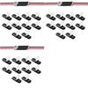 Premium-Double-Wire Plug-In Connector+Locking Buckle, No Wire Stripping Cutting 2 Way 2 Pin LED Connector For AWG 20-24 60PCS