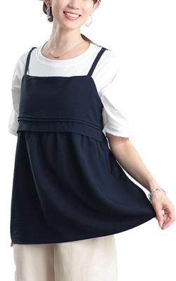 Gold Japan Plus Size Top with Peplum Cooling UV Size 4L Women's Camisole/Cami Top, Touch, Protection, Wrinkle-Resistant, Spring/Summer/Autumn,