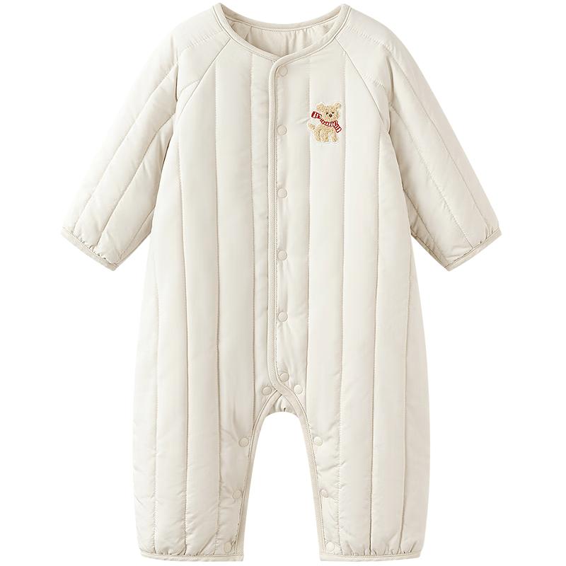 Balabala Baby Embroidered Long-Sleeve Romper